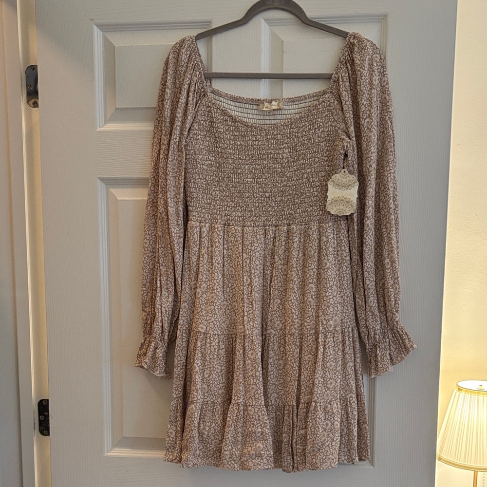 Altar'd State Cream Floral Dress